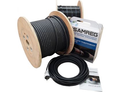 Саморегулирующийся кабель SAMREG 16-2CR 16Вт с UF-защитой для обогрева кровли и труб